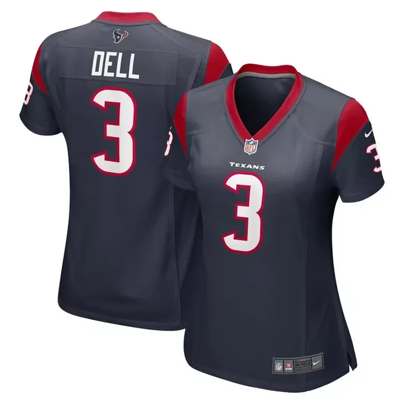 Tank Dell Houston Texans Womens Player Game Jersey Navy