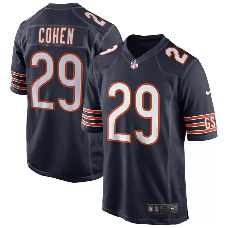 Alex Taylor Chicago Bears Game Jersey - Navy NFL - Image 3