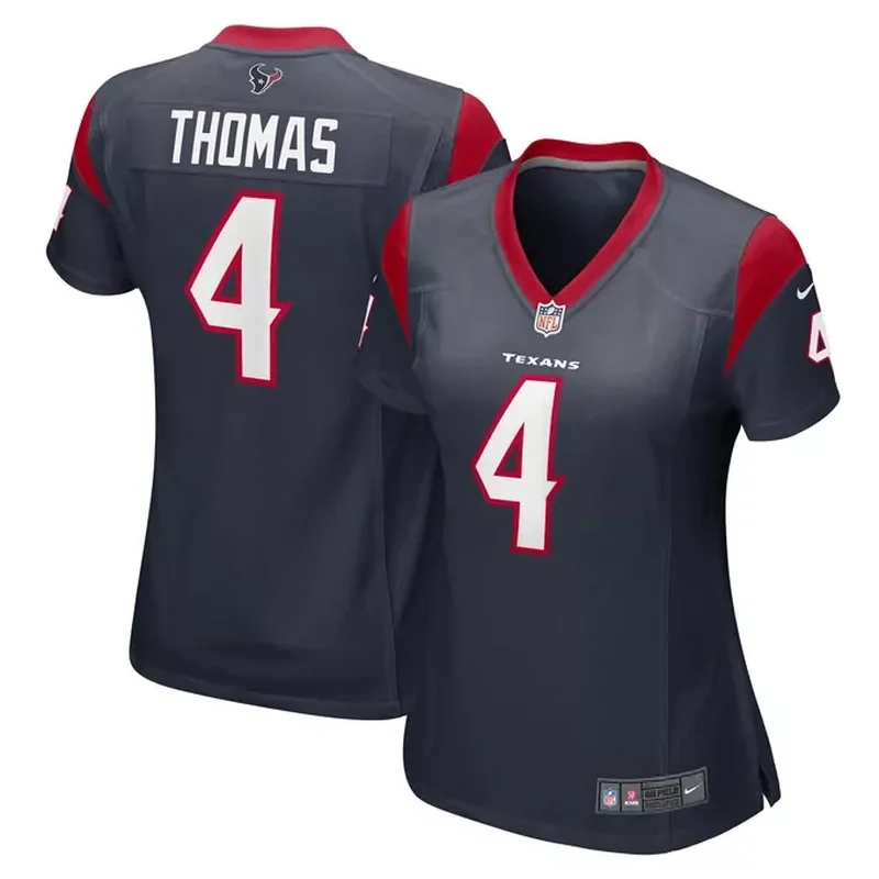 David Carr Houston Texans Womens Game Retired Player Jersey Navy - Image 2