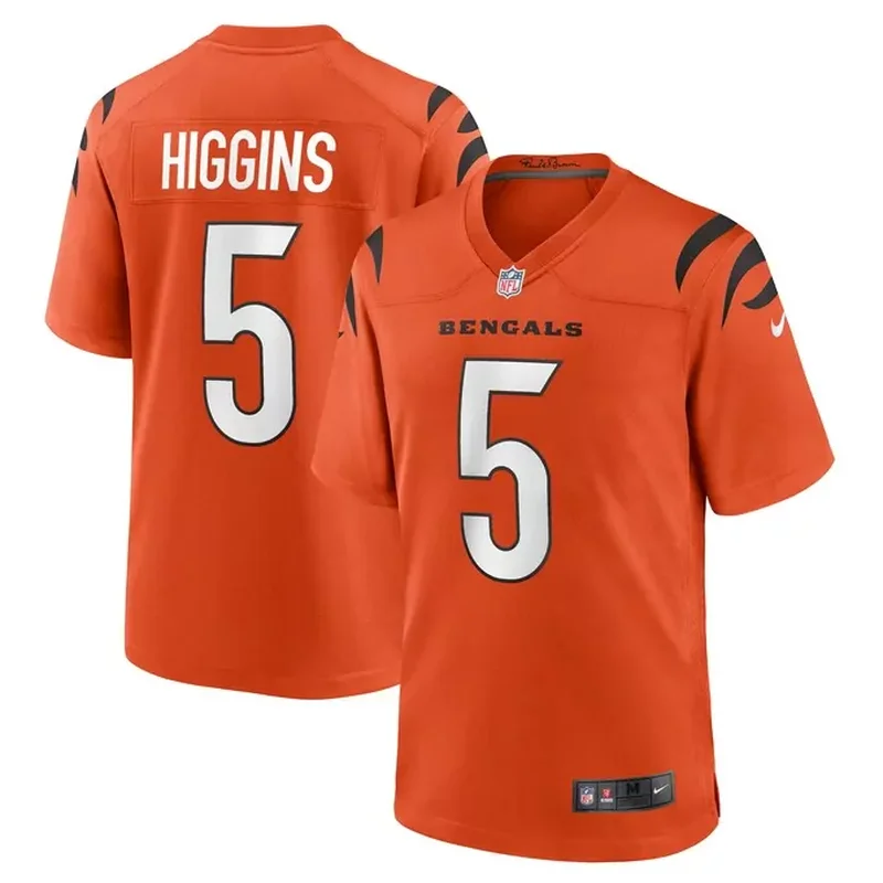 Tee Higgins Cincinnati Bengals Alternate Game Player Jersey Orange
