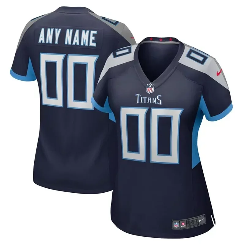 Tennessee Titans Womens Custom Game Jersey Navy