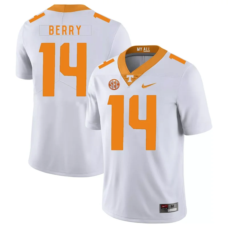 Tennessee Volunteers 14 Eric Berry Orange College Jersey - Image 2