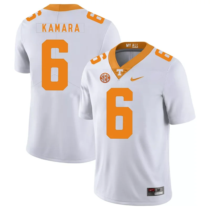 Tennessee Volunteers 6 Alvin Kamara White College Jersey