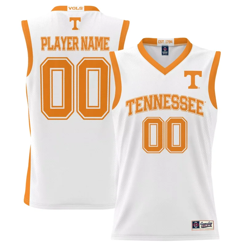 Tennessee Volunteers Gameday Greats Men's Nil Pick-a-player Basketball Jersey - White
