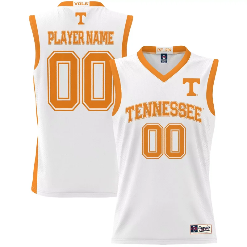 Tennessee Volunteers Gameday Greats Unisex Nil Pick-a-player Basketball Jersey - White
