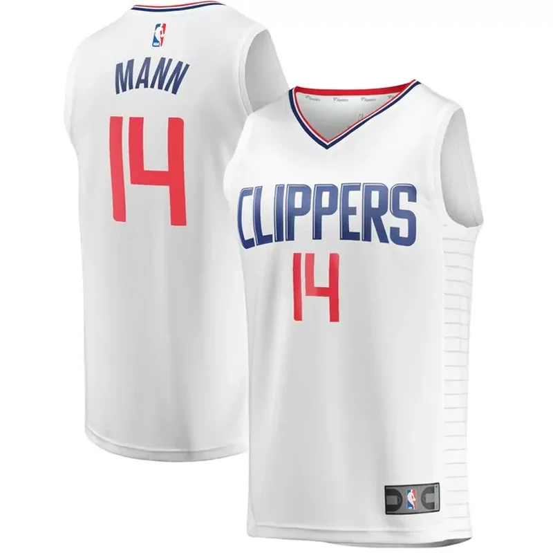 Bones Hyland LA Clippers Fast Break Player Jersey Association Edition White - Image 5