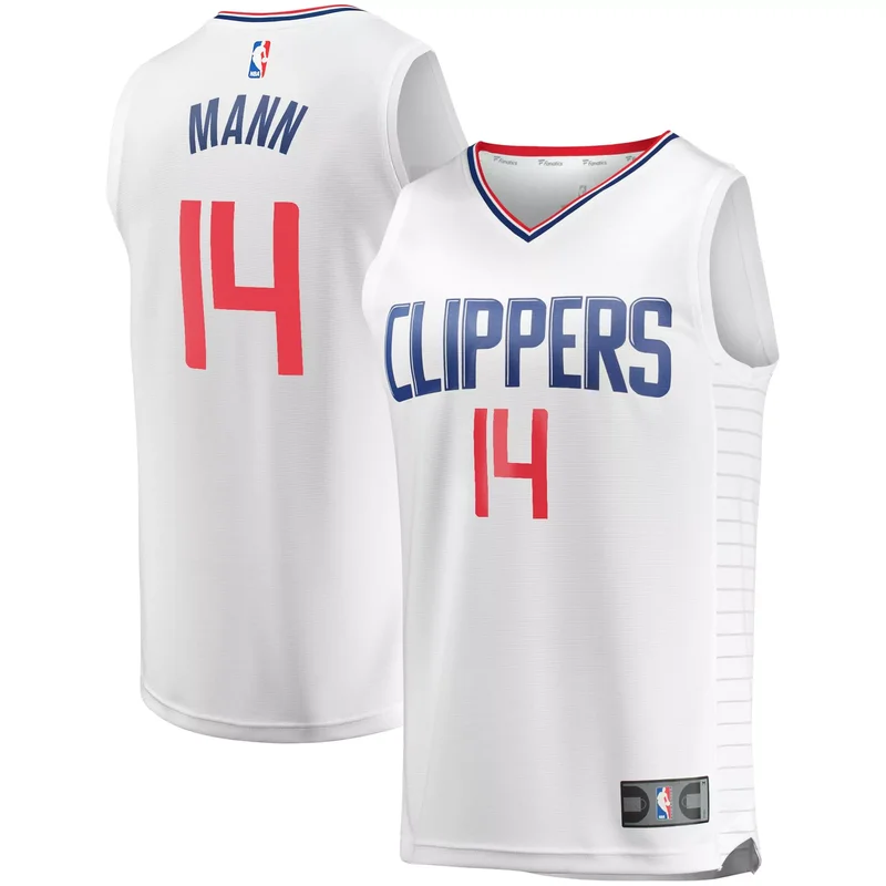Terance Mann La Clippers Fast Break Player Jersey White - Association Edition NBA