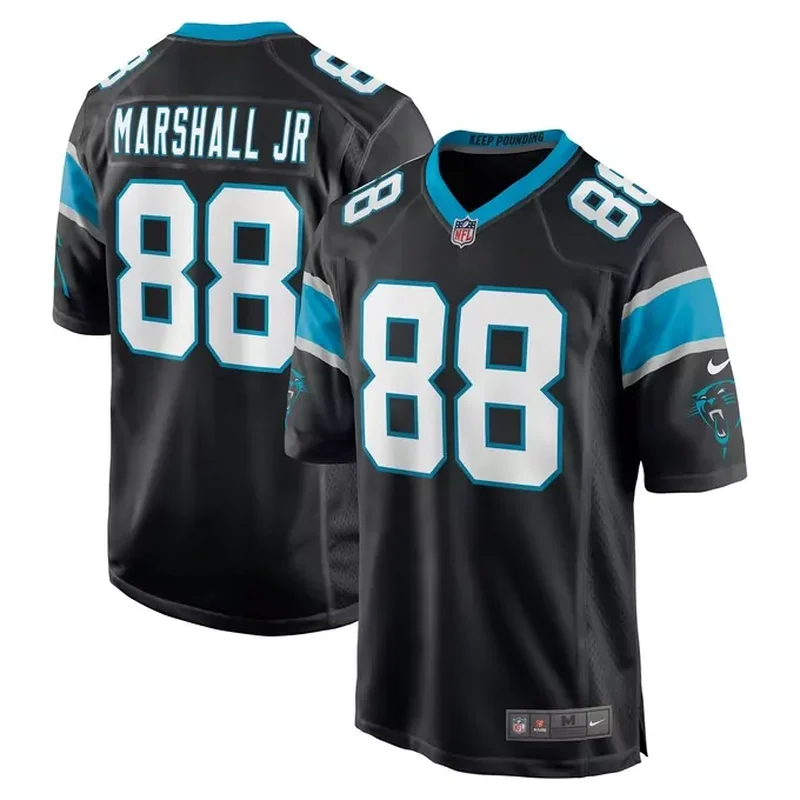 Nick Thurman Carolina Panthers Team Game Jersey Black - Image 4