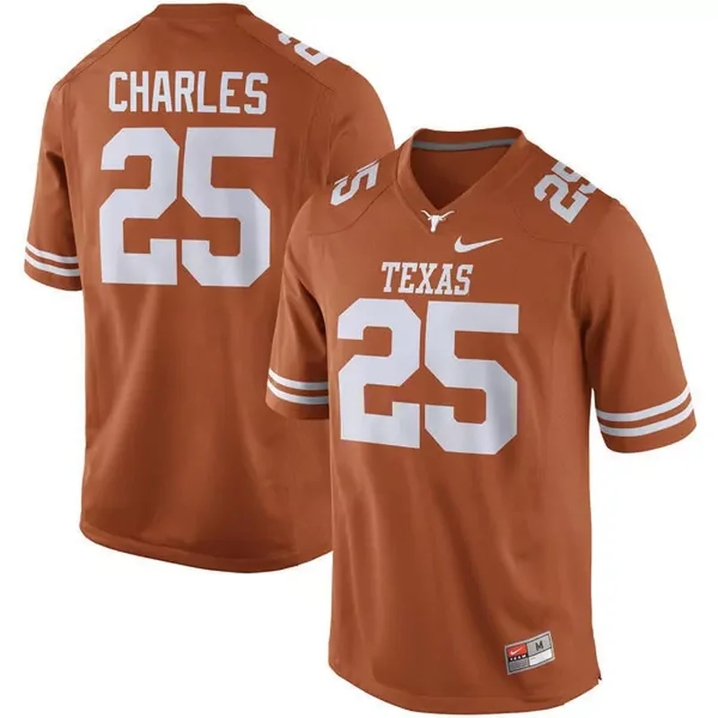 Texas Longhorns 21 Kyle Porter Orange USA Flag College Jersey - Image 3