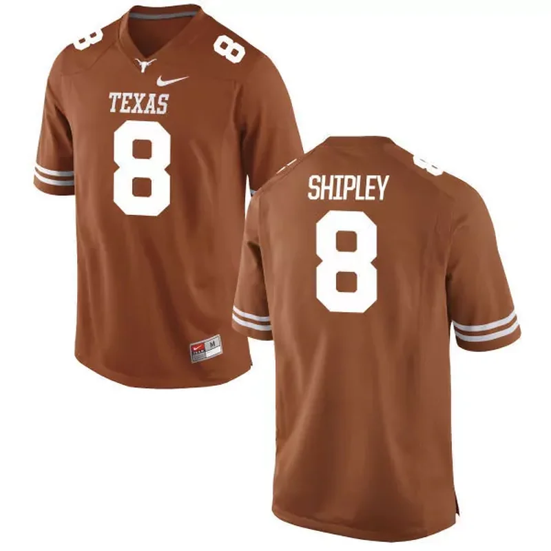 Texas Longhorns 8 Jordan Shipley Orange College Jersey