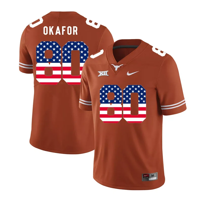 Texas Longhorns 8 Jordan Shipley Orange College Jersey - Image 3