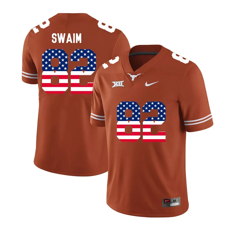 Texas Longhorns 8 Jordan Shipley Orange College Jersey - Image 5