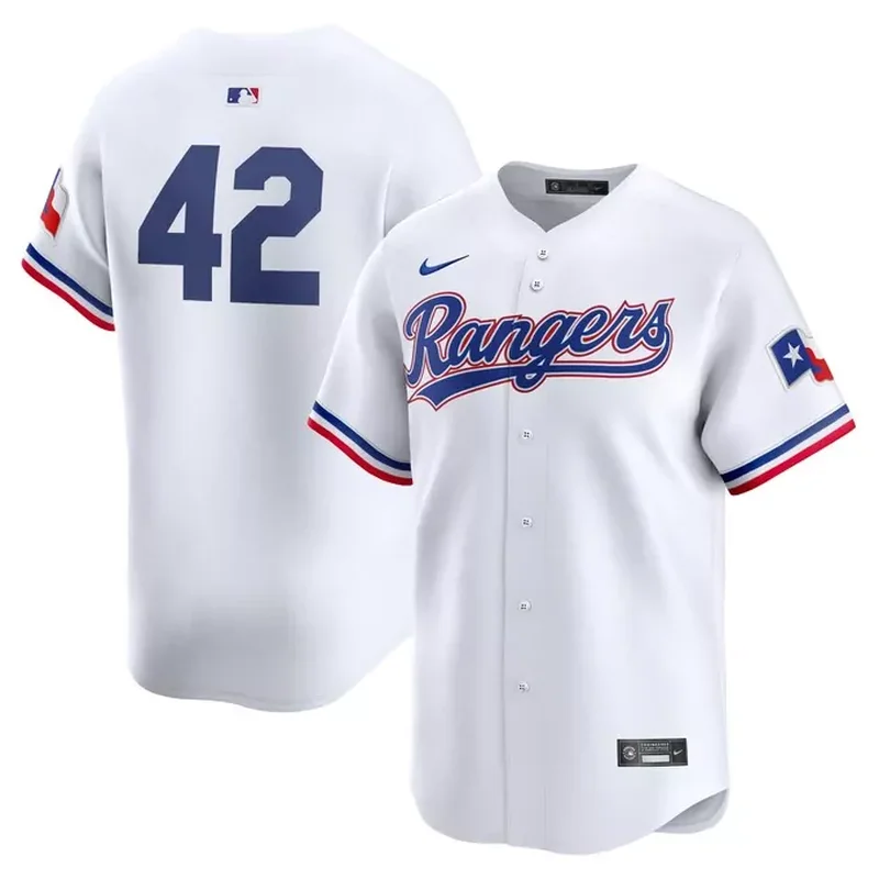 Texas Rangers 2024 Jackie Robinson Day Home Jersey â€“ White