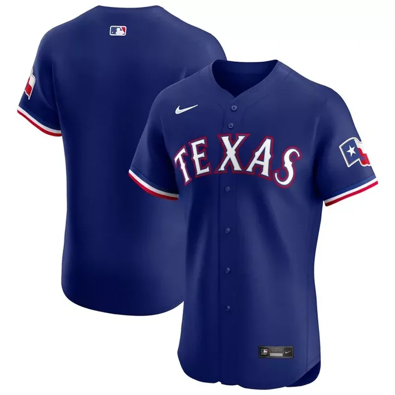 Texas Rangers Alternate Vapor Premier Elite Patch Jersey Royal