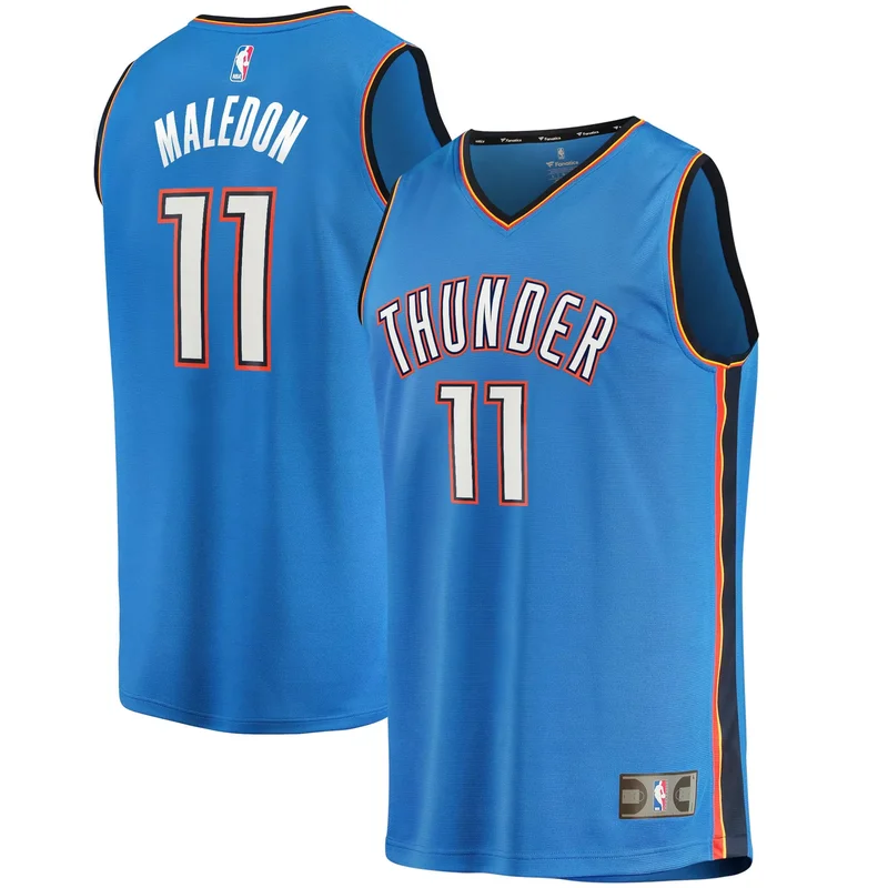 Theo Maledon Oklahoma City Thunder 2021/22 Fast Break Jersey - Icon Edition - Blue NBA