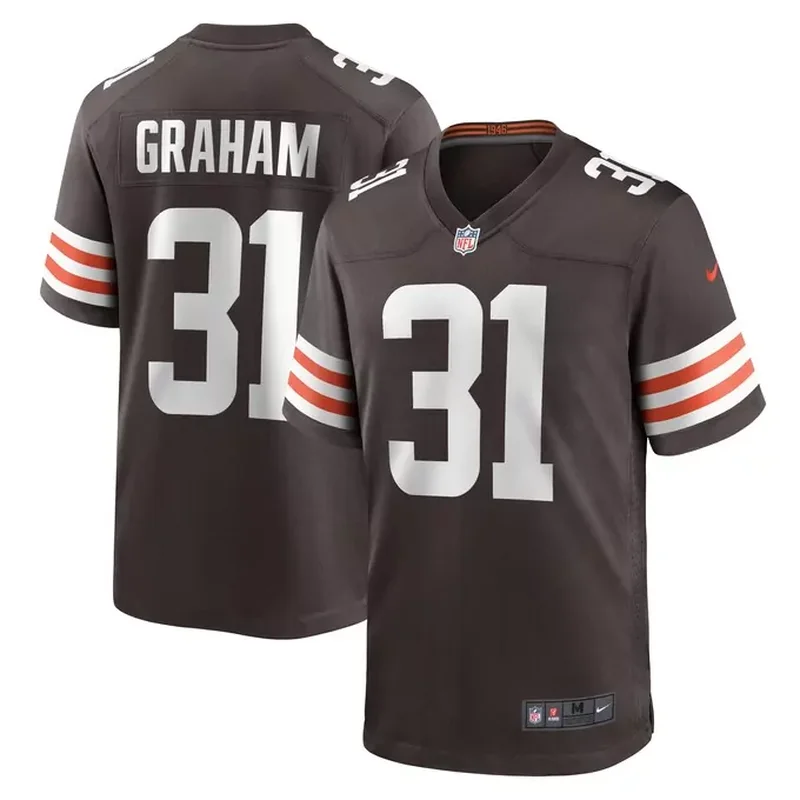 Vincent Gray Cleveland Browns Team Game Jersey Brown - Image 2