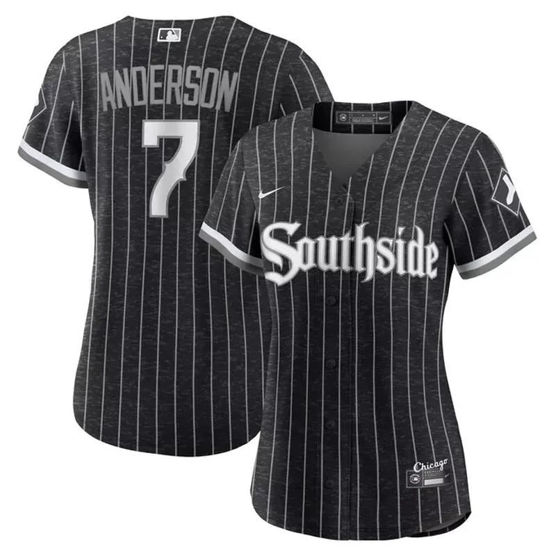 Tim Anderson Chicago White Sox Womens City Connect Player Jersey Black