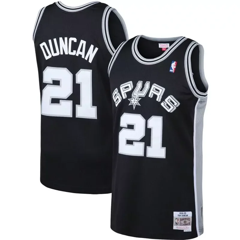 Tim Duncan San Antonio Spurs 1998/99 Classics Jersey White - Image 4