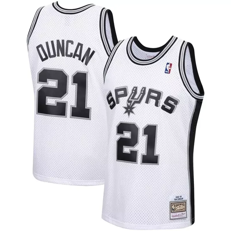 Tim Duncan San Antonio Spurs 1998/99 Classics Jersey White