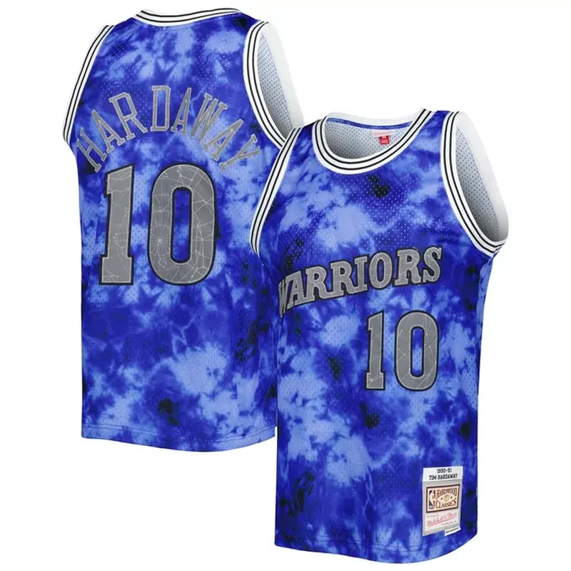 Tim Hardaway Golden State Warriors 1990/91 Galaxy Jersey Blue
