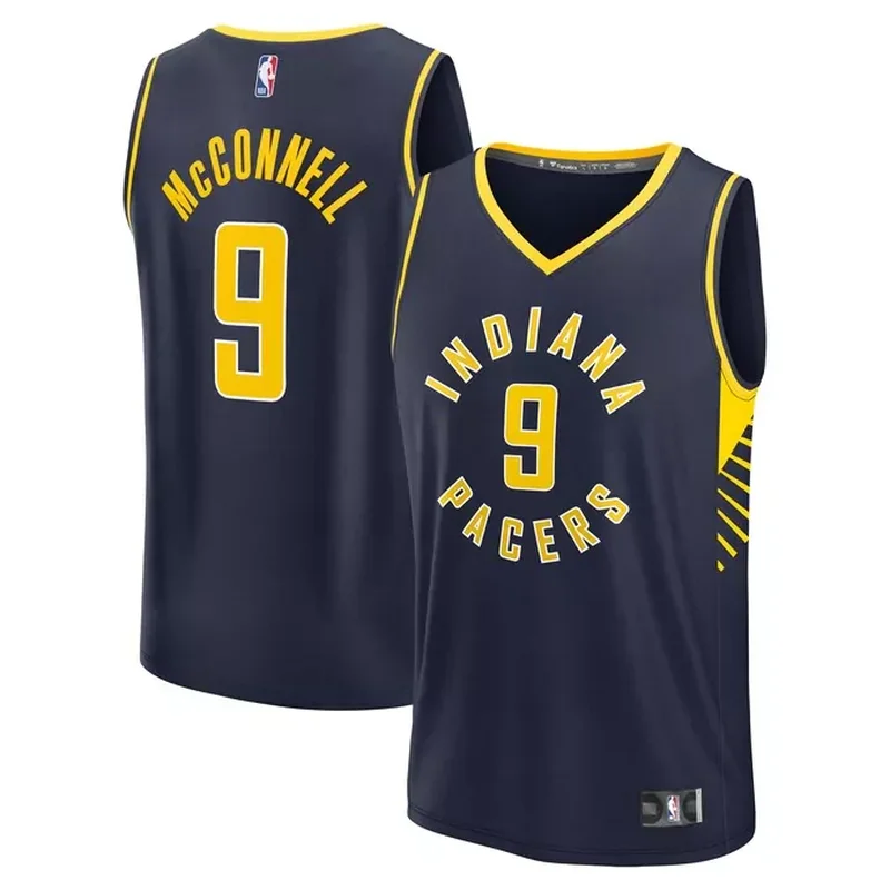 TJ McConnell Indiana Pacers Fast Break Player Jersey Icon Edition Navy