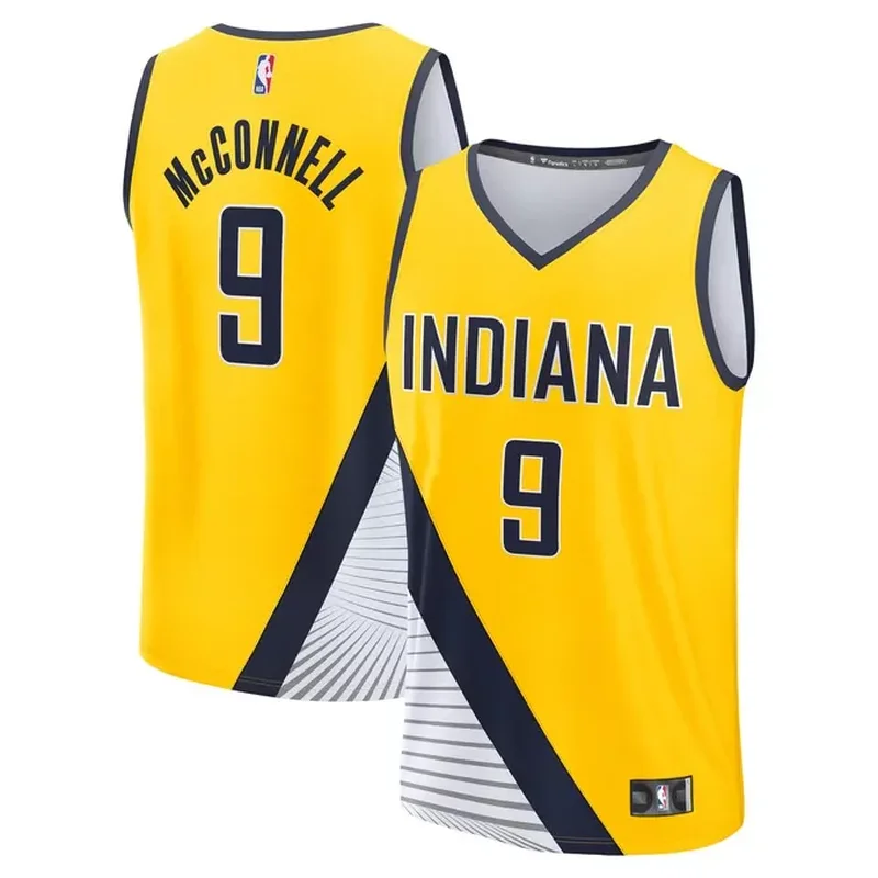TJ McConnell Indiana Pacers Fast Break Player Jersey Icon Edition Navy - Image 4