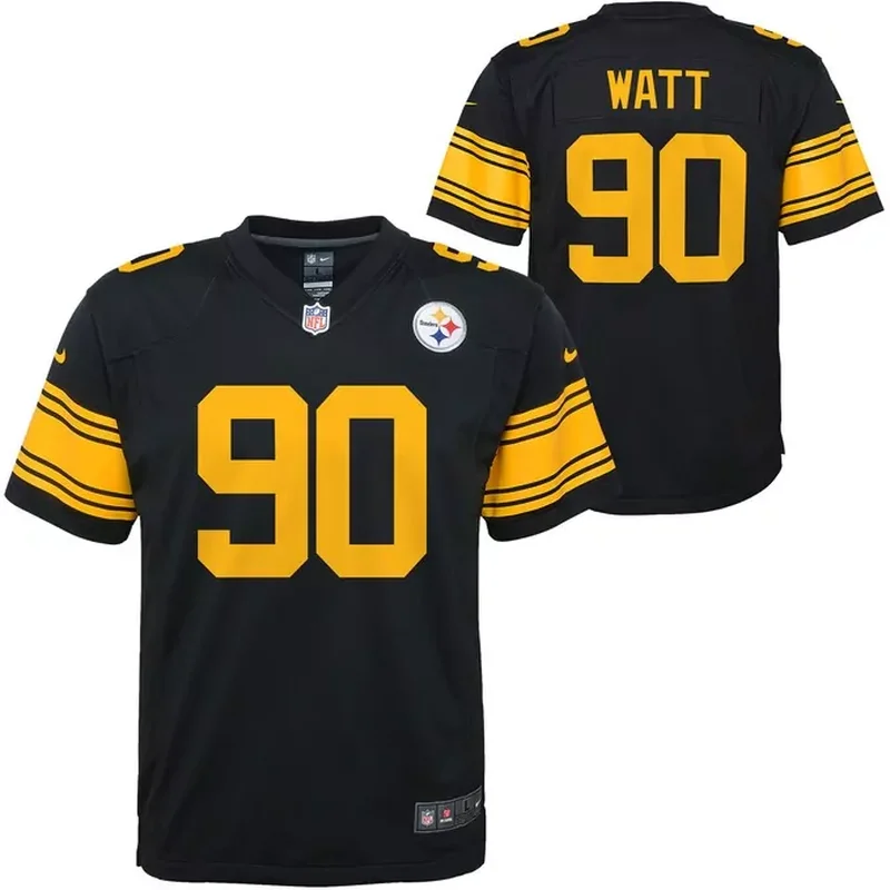 TJ Watt Pittsburgh Steelers Game Jersey Black