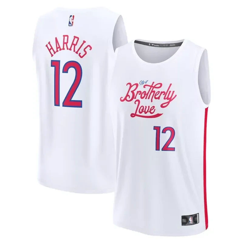 Tobias Harris Philadelphia 76ers Fastbreak Jersey City Edition White
