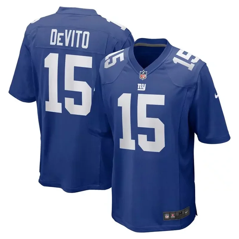Tommy DeVito New York Giants Player Game Jersey Royal