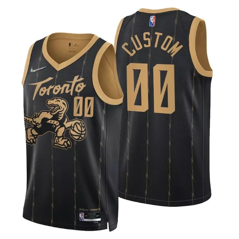 Toronto Raptors NBA Basketball Team City Black Jersey Custom Raptors Fan