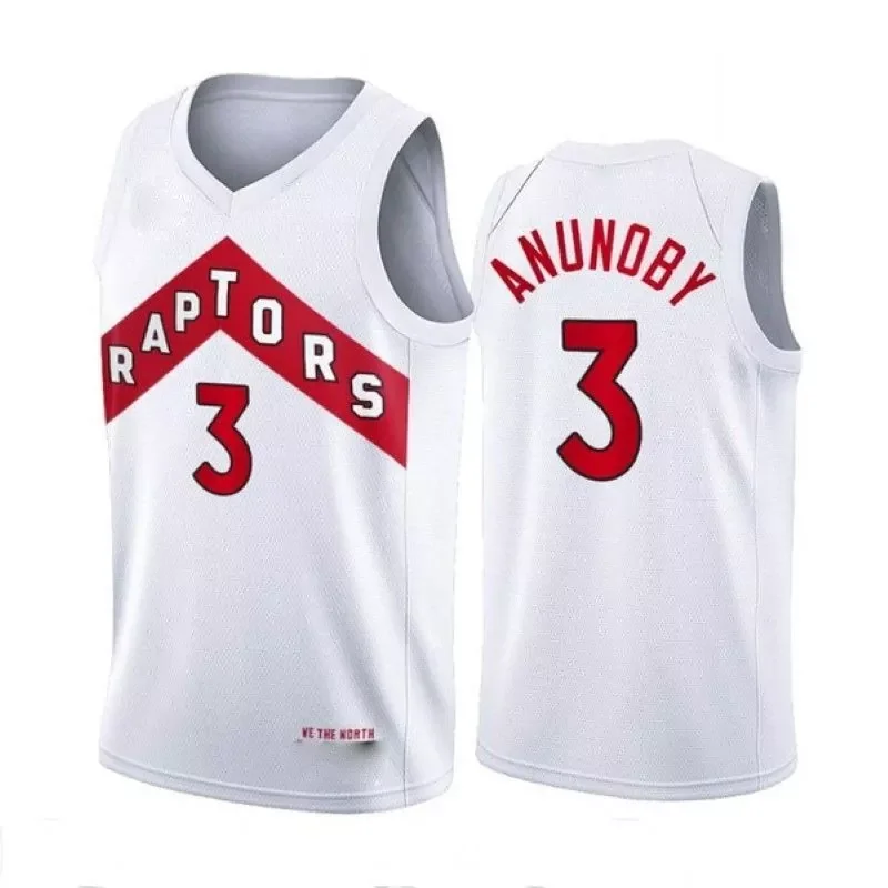 Toronto Raptors Og Anunoby #3 2020 NBA New Arrival White Jersey - Image 4