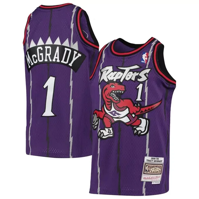 Tracy McGrady Toronto Raptors 1998/99 Classics Jersey White - Image 2