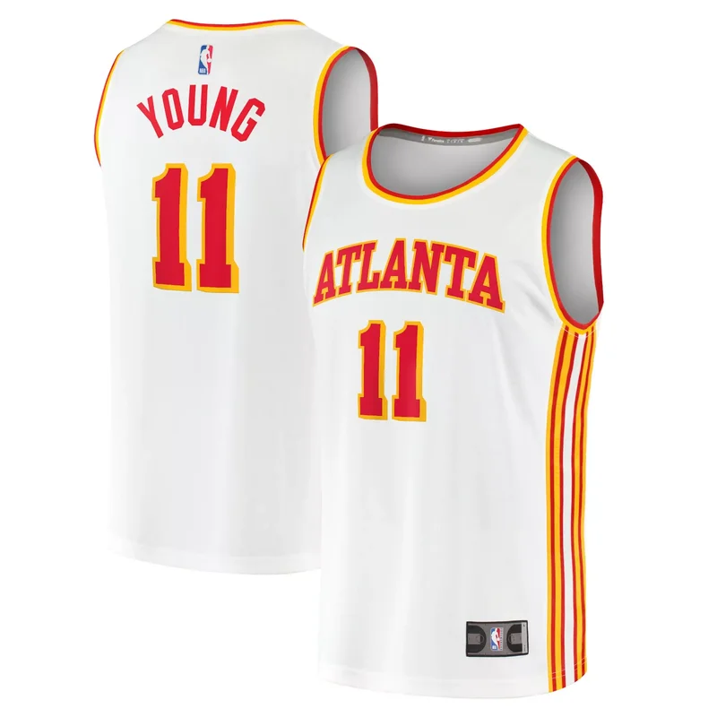 Steve Smith Atlanta Hawks 1996/97 Hardwood Classics Fadeaway Player Jersey - Gold/red NBA - Image 4