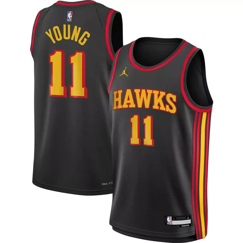 Trae Young Atlanta Hawks Jordan Brand Jersey Statement Edition Black