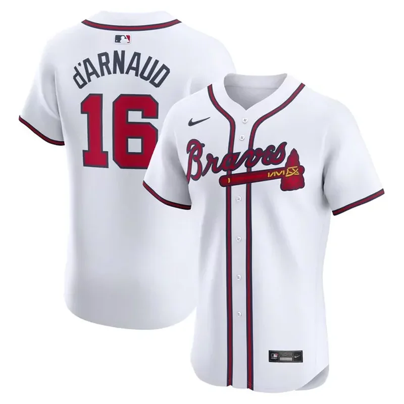 Matt Olson Atlanta Braves Home Elite Player Jersey White - Image 2
