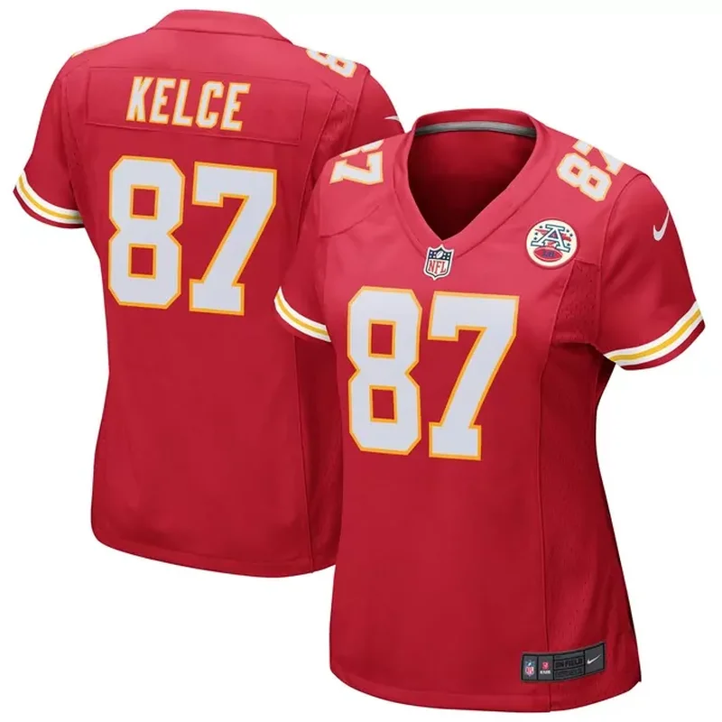 Travis Kelce Kansas City Chiefs Womens Game Jersey Red