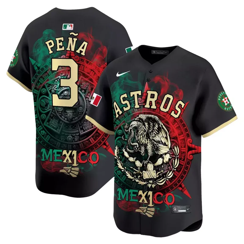 Travis Scott Astros Aztec Hecho En Mexico Vapor Premier Jersey Printed - Image 2