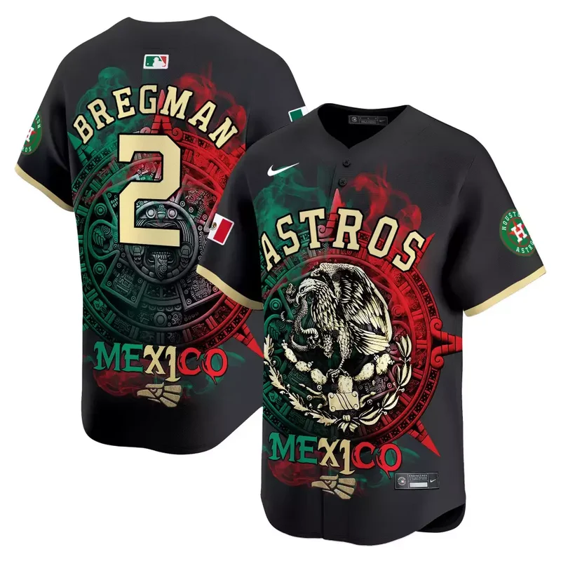 Travis Scott Astros Aztec Hecho En Mexico Vapor Premier Jersey Printed - Image 3