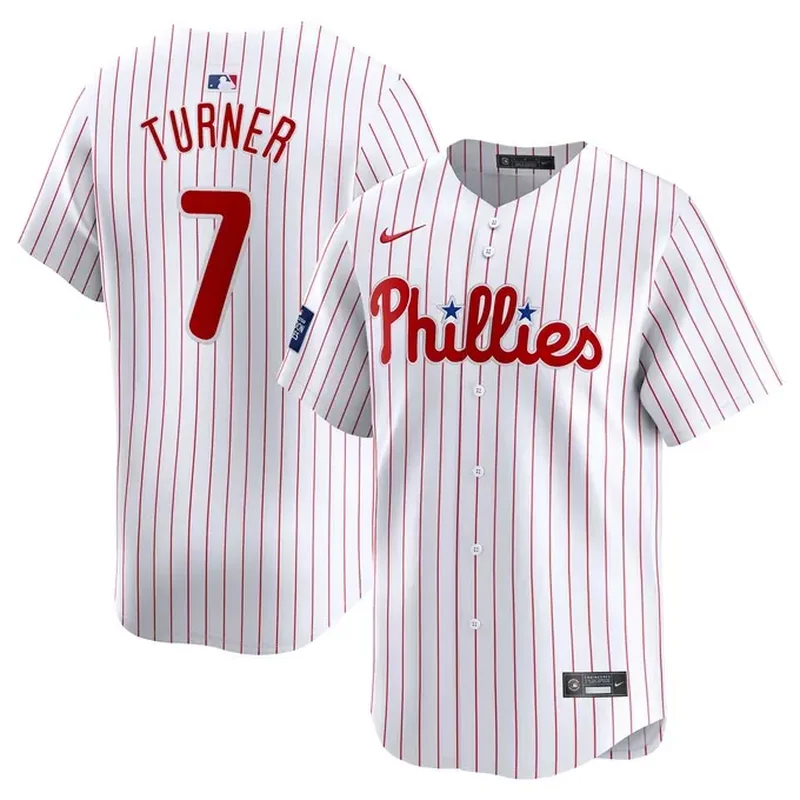 Philadelphia Phillies #1 Dad Home Jersey White - Image 5