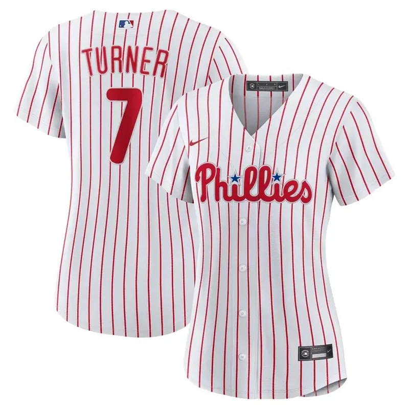 Trea Turner Philadelphia Phillies Home Game Player Jersey White - Image 5