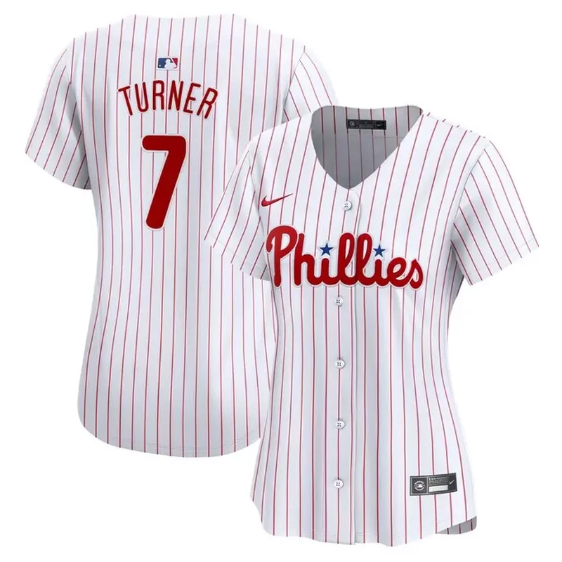 Trea Turner Philadelphia Phillies Home Game Player Jersey White - Image 3