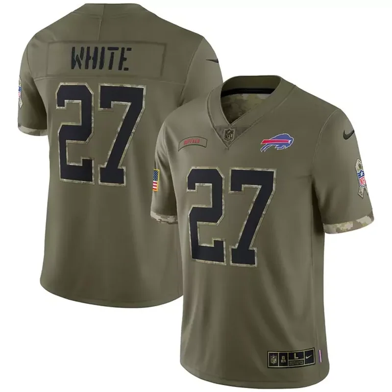James Cook Buffalo Bills Alternate Game Jersey Red - Image 4