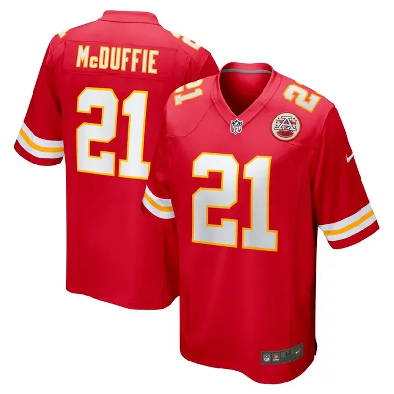 Trent McDuffie Kansas City Chiefs Player Game Jersey Red