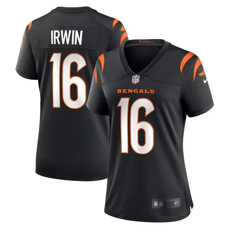 Ickey Woods Cincinnati Bengals Womens Retired Player Game Jersey Black - Image 3