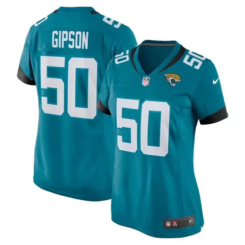 Ezra Cleveland Jacksonville Jaguars Womens Game Jersey Teal - Image 4