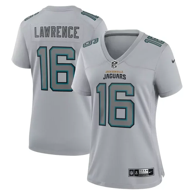 Trevor Lawrence Jacksonville Jaguars Womens Atmosphere Fashion Game Jersey Gray