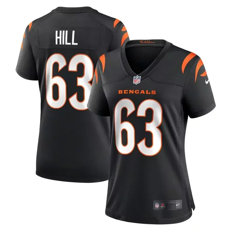 Trey Hill Cincinnati Bengals Womens Game Jersey Black