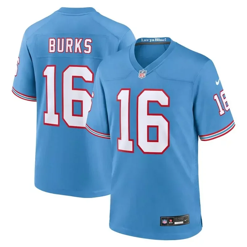 Ryan Tannehill Tennessee Titans Game Jersey Light Blue - Image 4