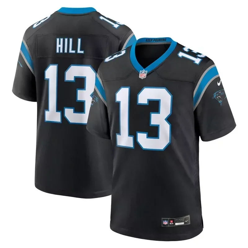Justin McCray Carolina Panthers Alternate Game Jersey Blue - Image 3