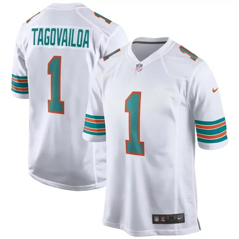 Tua Tagovailoa Miami Dolphins Game Jersey White - Image 5